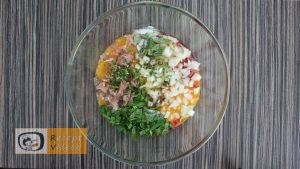 Tojás muffinok recept, tojás muffinok elkészítése 2. lépés