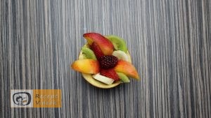 Gyümölcskehely almavirággal recept, gyümölcskehely almavirággal elkészítése 3. lépés