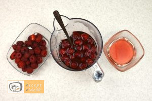 Málnás parfé recept, málnás parfé elkészítése 4. lépés