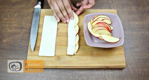 Alma rózsák recept, alma rózsák elkészítése 3. lépés