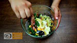 Héjában sült töltött krumpli recept elkészítése 3. lépés