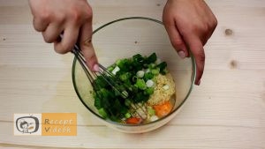 Sonkás tojás muffin recept, sonkás tojás muffin elkészítése 2. lépés