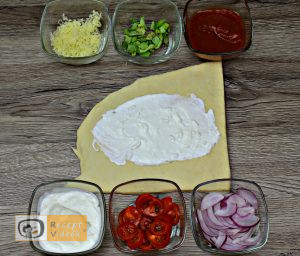 Töltött bagett recept, töltött bagett készítése 3. lépés