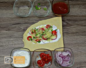 Töltött bagett recept, töltött bagett készítése 4. lépés