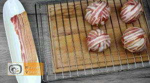 Baconös húsgolyó recept, baconös húsgolyó elkészítése 4. lépés