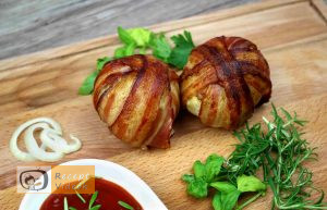Baconös húsgolyó recept, baconös húsgolyó elkészítése - Recept Videók