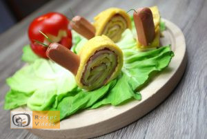 Csiga tojástekercsből recept, csiga tojástekercsből elkészítése 9. lépés