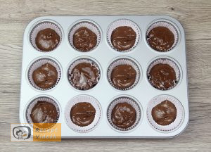 Panda muffin recept, panda muffin elkészítése 2. lépés