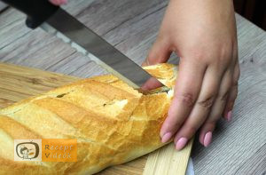 Bagett csónakok recept, bagett csónakok elkészítése 3. lépés