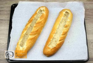 Bagett csónakok recept, bagett csónakok elkészítése 5. lépés