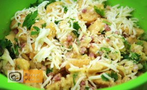 Baconös tojástorta recept, baconös tojástorta elkészítése 2. lépés