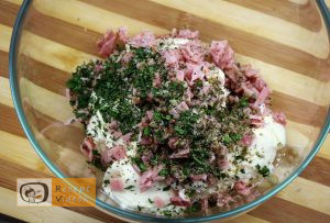 Sajtkrémmel töltött gomba recept, sajtkrémmel töltött gomba elkészítése 1. lépés