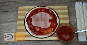 Pizza koszorú recept, pizza koszorú elkészítése 2. lépés