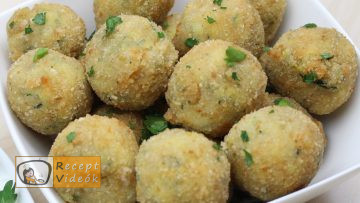 Sajtos cukkinigolyó recept, sajtos cukkinigolyó elkészítése - Recept Videók