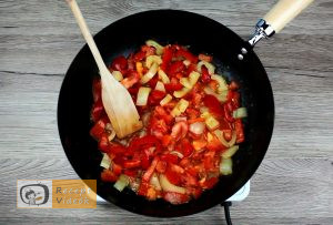 Zöldséges penne recept, zöldséges penne elkészítése 3. lépés