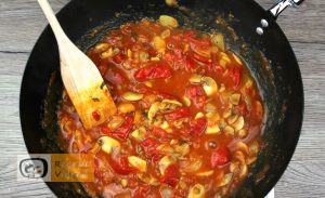 Zöldséges penne recept, zöldséges penne elkészítése 6. lépés