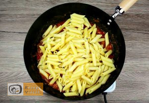 Zöldséges penne recept, zöldséges penne elkészítése 7. lépés
