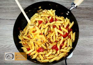 Zöldséges penne recept, zöldséges penne elkészítése 8. lépés