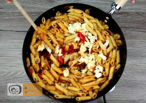 Zöldséges penne recept, zöldséges penne elkészítése 9. lépés