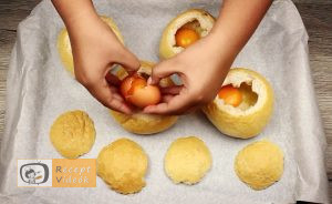 Töltött zsemle recept, töltött zsemle készítése 3. lépés