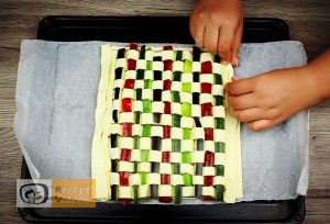 Zöldséges pite recept, zöldséges pite elkészítése 10. lépés