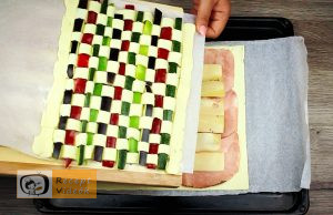 Zöldséges pite recept, zöldséges pite elkészítése 9. lépés