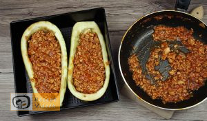 Darált hússal töltött padlizsán recept elkészítése 4. lépés