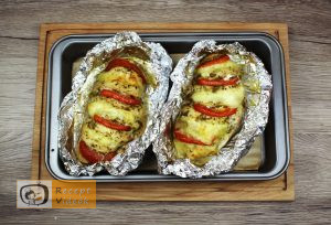 Pestos csirke mozzarellával recept elkészítése 4. lépés