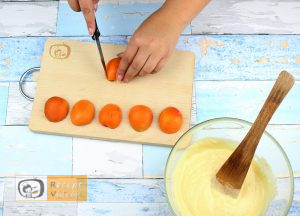 Sárgabarackos pite recept, sárgabarackos pite elkészítése 3. lépés