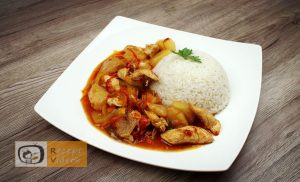 Kínai édes-savanyú csirke recept elkészítése - Recept Videók