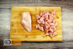 Baconbe tekert csirkefalatok recept elkészítése 1. lépés