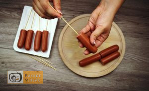 Palacsinta tésztás baconös virsli recept elkészítése 1. lépés