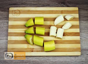 mogyorókrémes banánkoszorú recept elkészítése 1. lépés