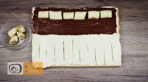 mogyorókrémes banánkoszorú recept elkészítése 4. lépés