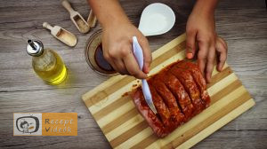 Zsebes karaj recept, zsebes karaj elkészítése 2. lépés