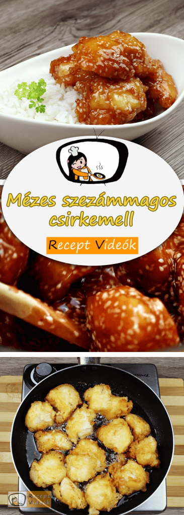 Egyszerű m&eacute;zes szez&aacute;mmagos csirke recept elk&eacute;sz&iacute;t&eacute;se: