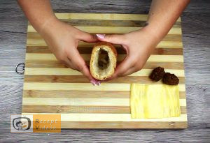 Fasírttal töltött bagett recept, fasírttal töltött bagett elkészítése 2. lépés