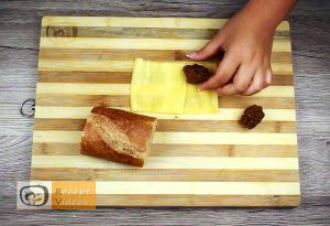 Fasírttal töltött bagett recept, fasírttal töltött bagett elkészítése 3. lépés