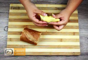 Fasírttal töltött bagett recept, fasírttal töltött bagett elkészítése 4. lépés