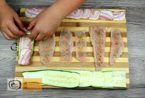 Csirkemellrózsa recept, csirkemellrózsa elkészítése 4. lépés