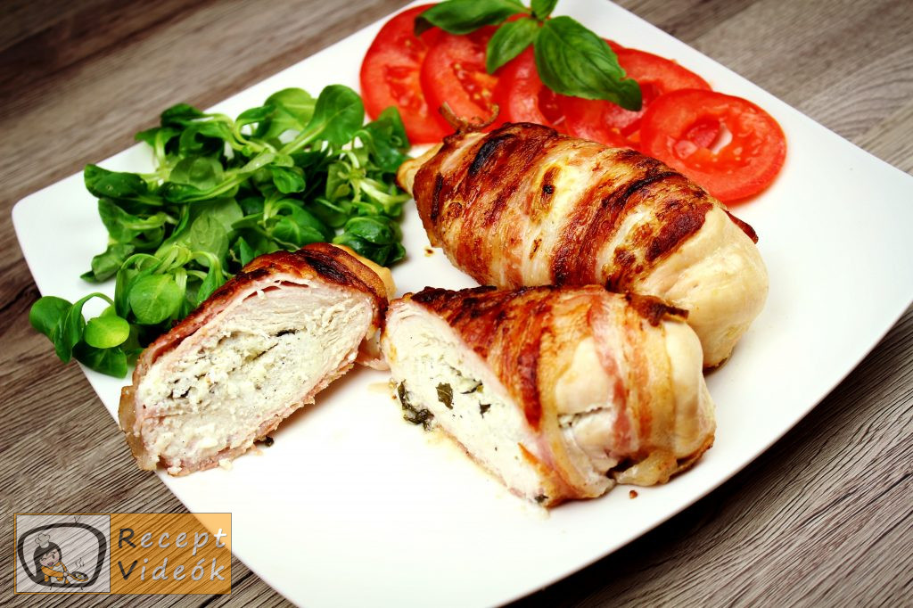 Csirkemell receptek: Bazsalikomos fetasajttal töltött csirkemell elkészítése - Recept Videók