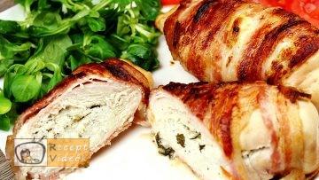Csirkemell receptek: Bazsalikomos fetasajttal töltött csirkemell elkészítése - Recept Videók