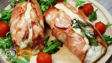 Csirkemell receptek: Csirkemelltekercs rukkolás fetasajttal töltve elkészítése - Recept Videók