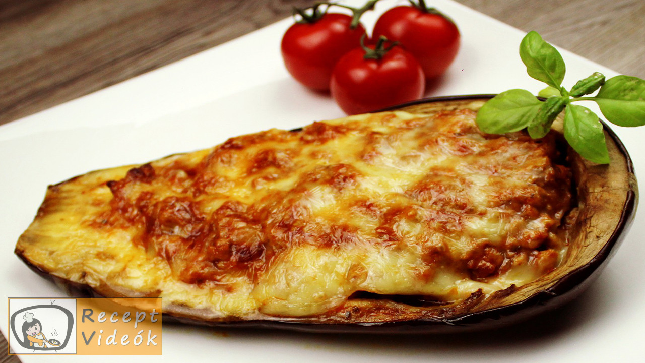 Darált hússal töltött padlizsán recept elkészítése - Recept Videók