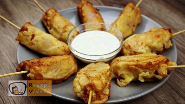 Palacsinta tésztás baconös virsli recept elkészítése - Recept Videók