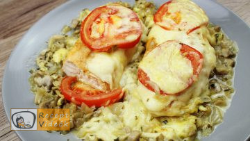 Sajtos-gombás csirkemell recept, sajtos-gombás csirkemell elkészítése - Recept Videók