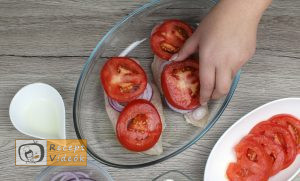 Mozzarellás paradicsomos csirke recept elkészítése 8. lépés
