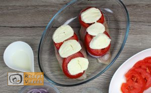 Mozzarellás paradicsomos csirke recept elkészítése 9. lépés