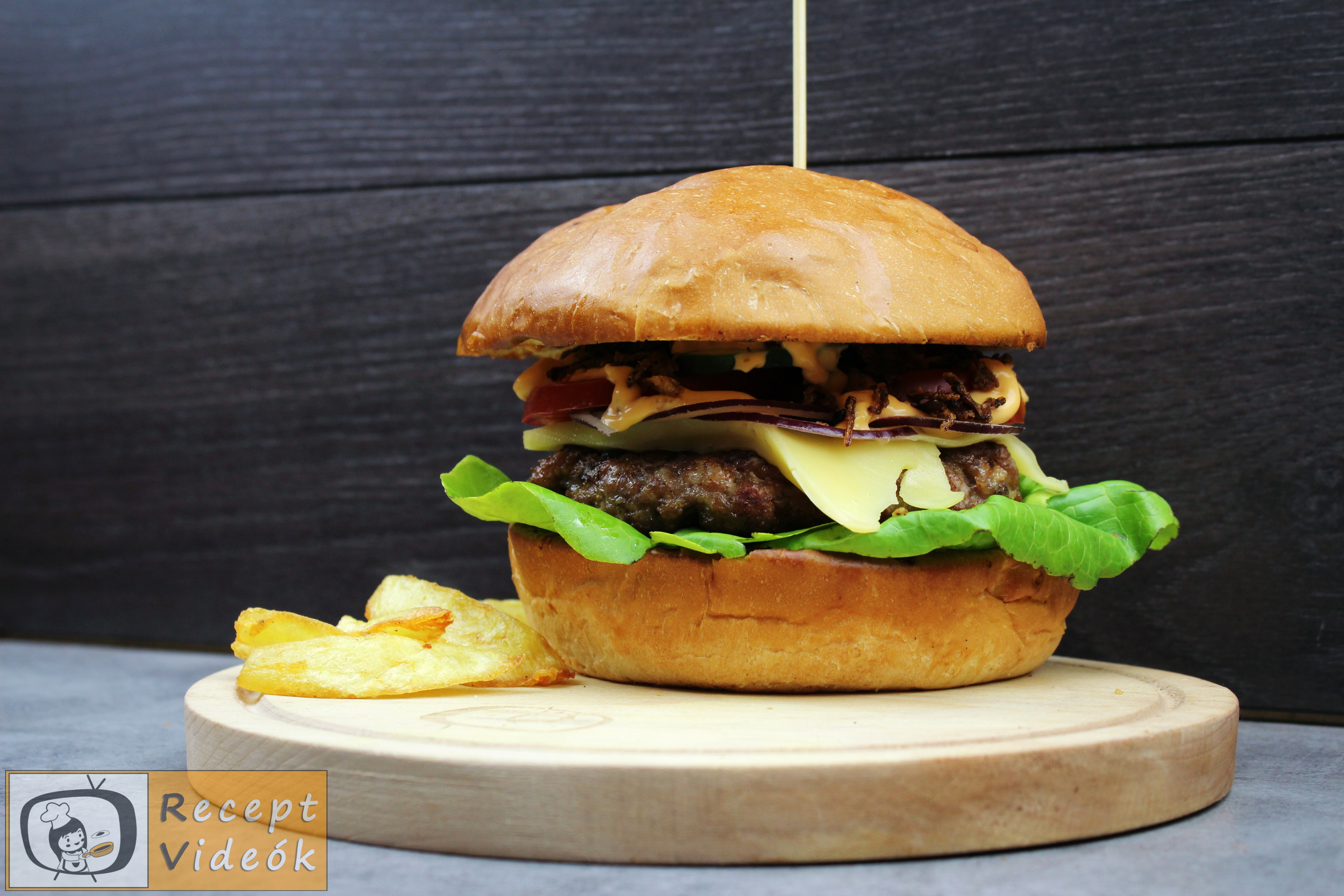 Házi hamburger recept, házi hamburger elkészítése - Recept Videók