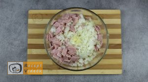 Sonkás-sajtos rizsgombóc recept, sonkás-sajtos rizsgombóc elkészítése 2. lépés